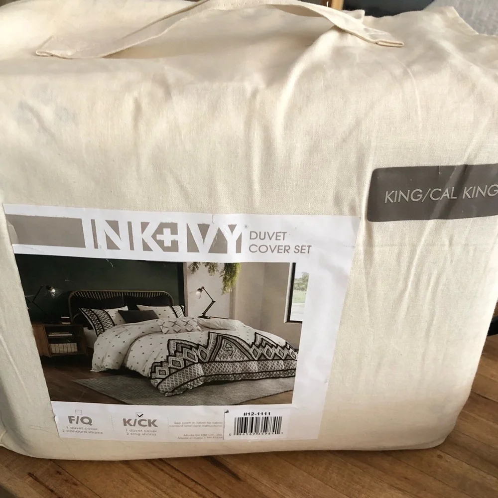 New! 3-piece Cotton Duvet Cover Set with Shams